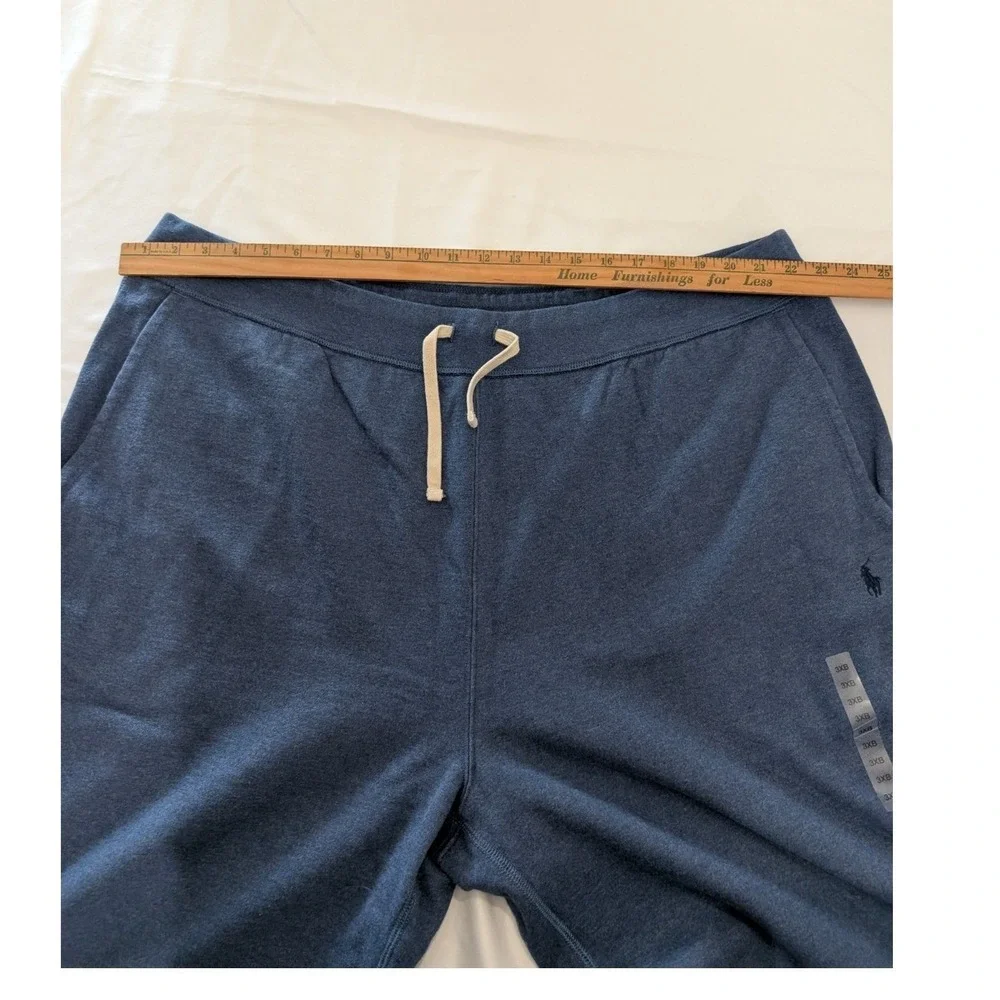 Polo Ralph Lauren Sweatpants Mens 3XB Blue Heather Fleece Drawstring Big & Tall